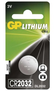Knoflíková baterie GP Lithium CR2032