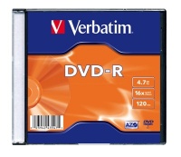 DVD-R Verbatim 4,7GB/16x 20-pack slim