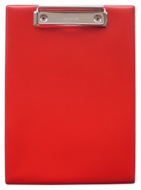 Deska z PVC s klipem A5 červená