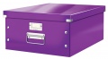 Krabice s víkem Leitz Click&Store WOW L fialová