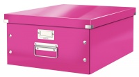 Krabice s víkem Leitz Click&Store WOW L růžová