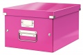 Krabice s víkem Leitz Click&Store WOW M růžová
