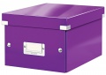 Krabice s víkem Leitz Click&Store WOW S fialová