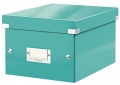 Krabice s víkem Leitz Click&Store WOW S ledově modrá