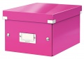 Krabice s víkem Leitz Click&Store WOW S růžová