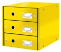 Zásuvkový box Leitz Click&Store WOW 3 žlutý