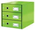 Zásuvkový box Leitz Click&Store WOW 3 zelený