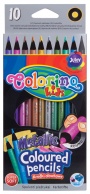 Pastelky Colorino metalické 10 barev