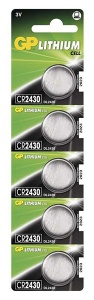 Baterie GP Lithium CR2430 3V 5ks