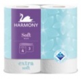 Toaletní papír HARMONY Soft 4ks 3-vrstvý