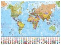Nástěnná mapa světa politická 136x100cm