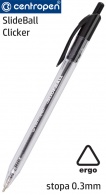 Kuličkové pero Centropen Slideball Clicker 2225 černé