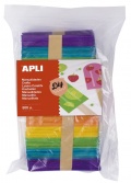 APLI Jumbo pack nanuková dřívka barevná 500ks