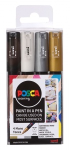POSCA PC-1M sada 4 barev