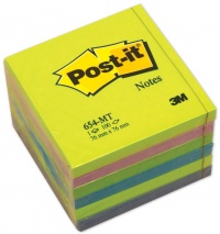 Bloček POST-IT 654 76x76mm 6x100 listů žlutá
