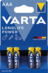 Alkalické baterie VARTA Longlife Power AAA 4ks