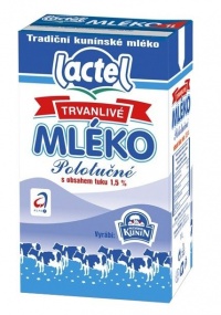 Mléko trvanlivé polotučné 1l