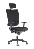 Kancelářská židle LARA VIP s 3D podhlavníkem a područkami