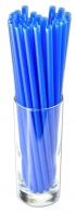 Slámky Jumbo znovu použitelné modré 25.5cm 150ks