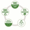 Ekologické desky s rychlovazačem Leitz Recycle kartonové A4 modré