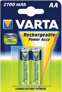 Nabíjecí baterie VARTA AA 2600mAh 2ks